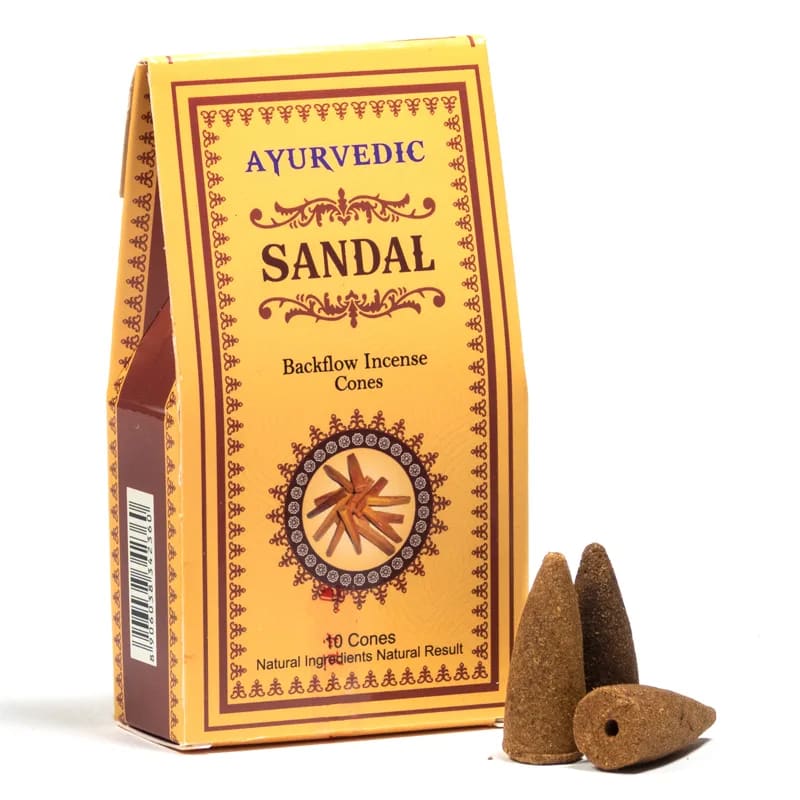 Sandalo 12 Coni Incenso a Fontana Song of India Sandalwood